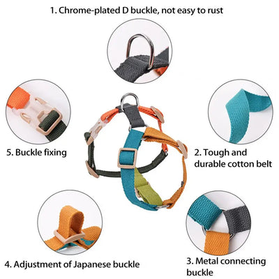 Quick Release Adjustable Dog Harness Vest, Dog Training Cotton Harnesses, Chest Strap, Pet Supplies