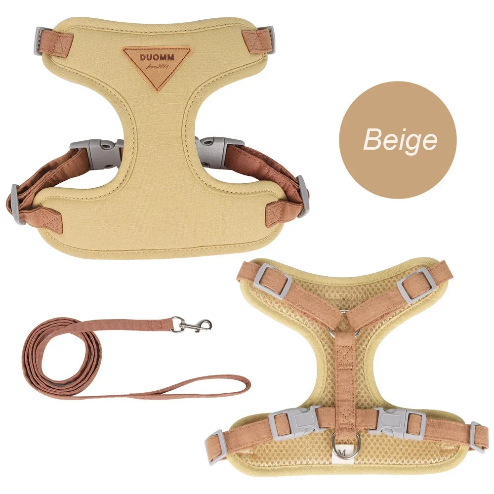 Cat Puppy Outdoor Walking Supplies Fashion Pet Harness and Leash Set for Small Dogs Cats Breathable Durable Kitten