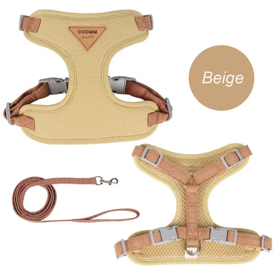 Cat Puppy Outdoor Walking Supplies Fashion Pet Harness and Leash Set for Small Dogs Cats Breathable Durable Kitten